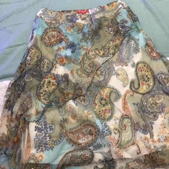 Derhy Sequinned midi Skirt Condition like New - Picture 7 of 14